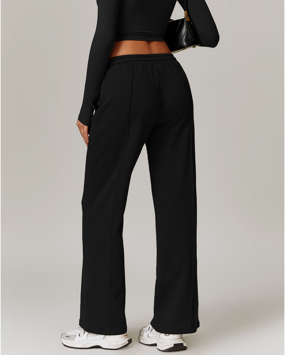 Flow Straight Leg Sweatpants - WAVE Black