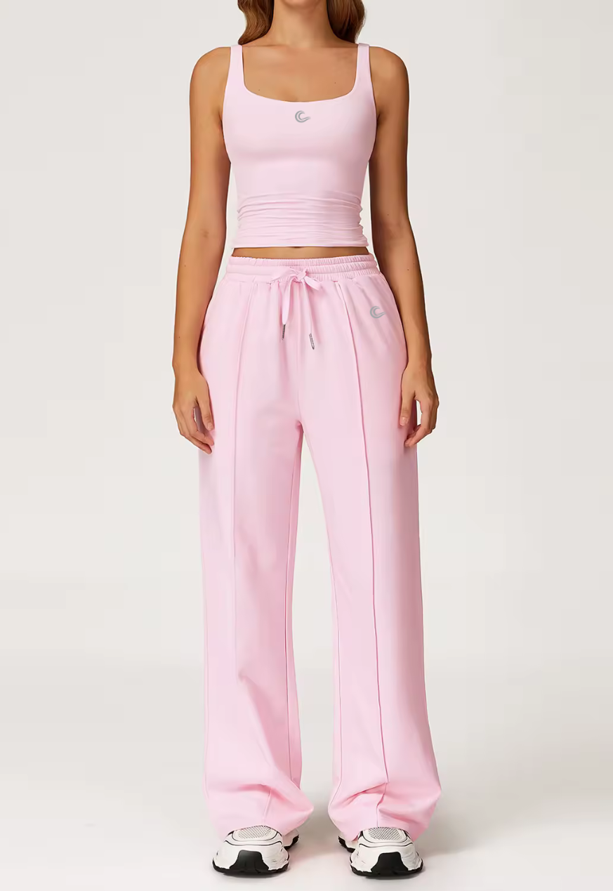 Flow Straight Leg Sweatpants - Blush Pink