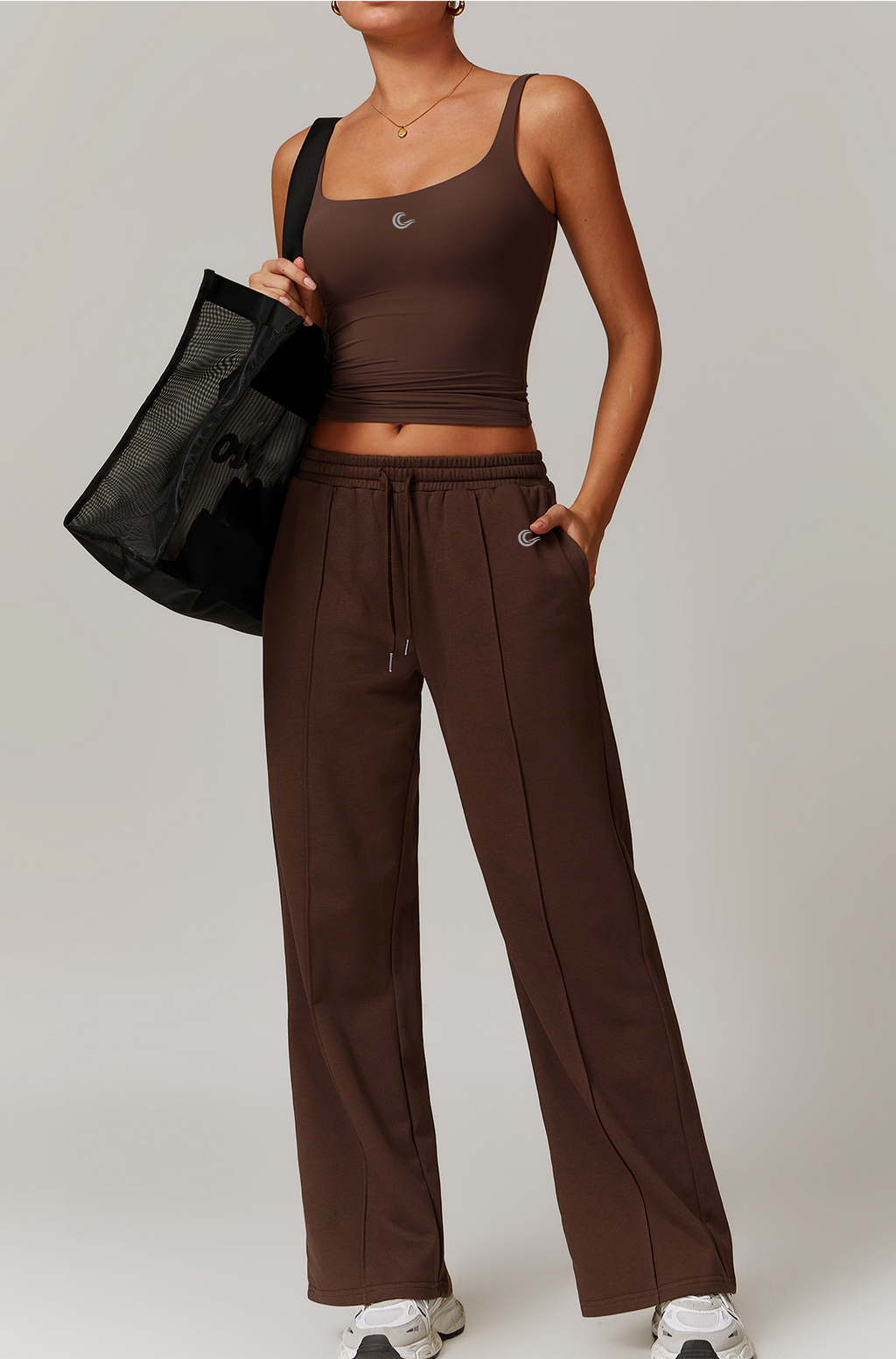 Flow Straight Leg Sweatpants - Espresso