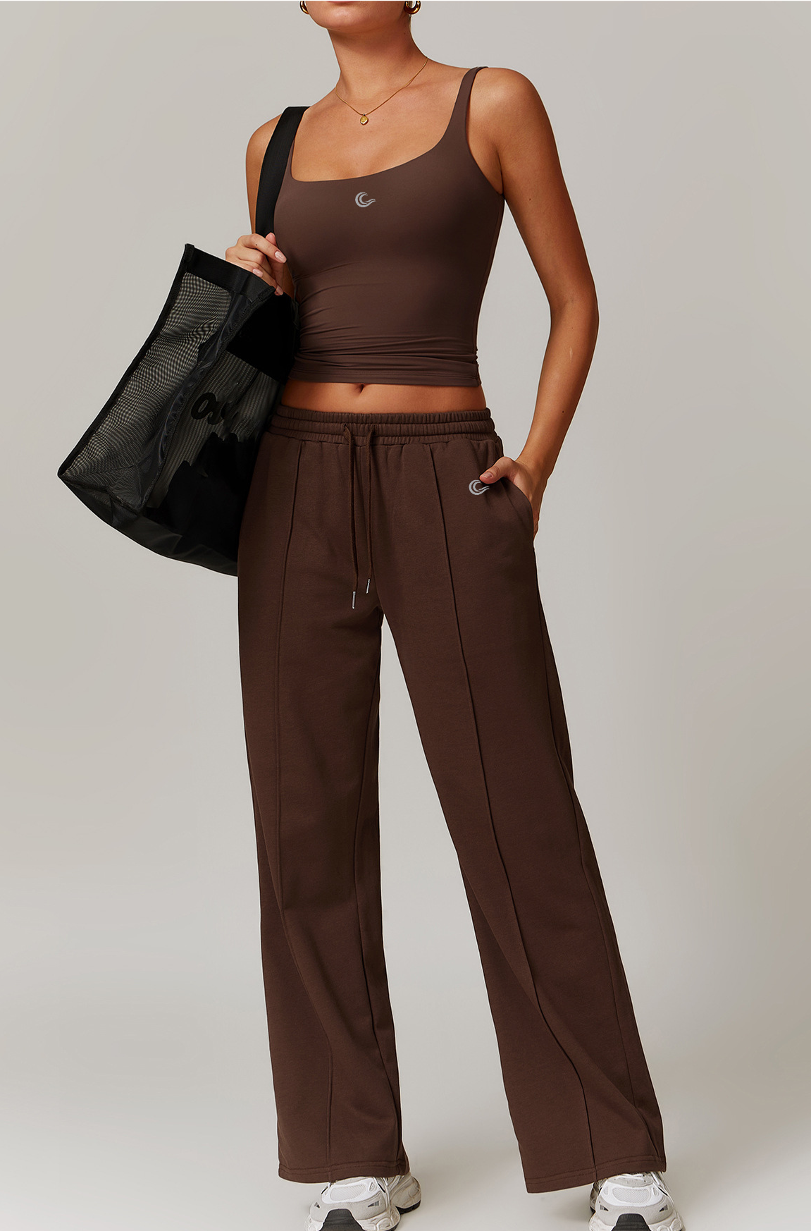 Flow Straight Leg Sweatpants - Espresso