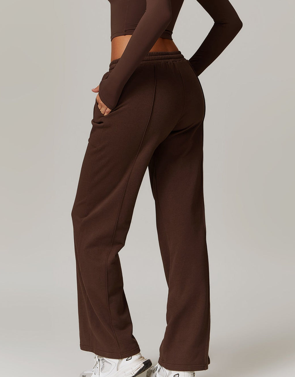 Flow Straight Leg Sweatpants - Espresso