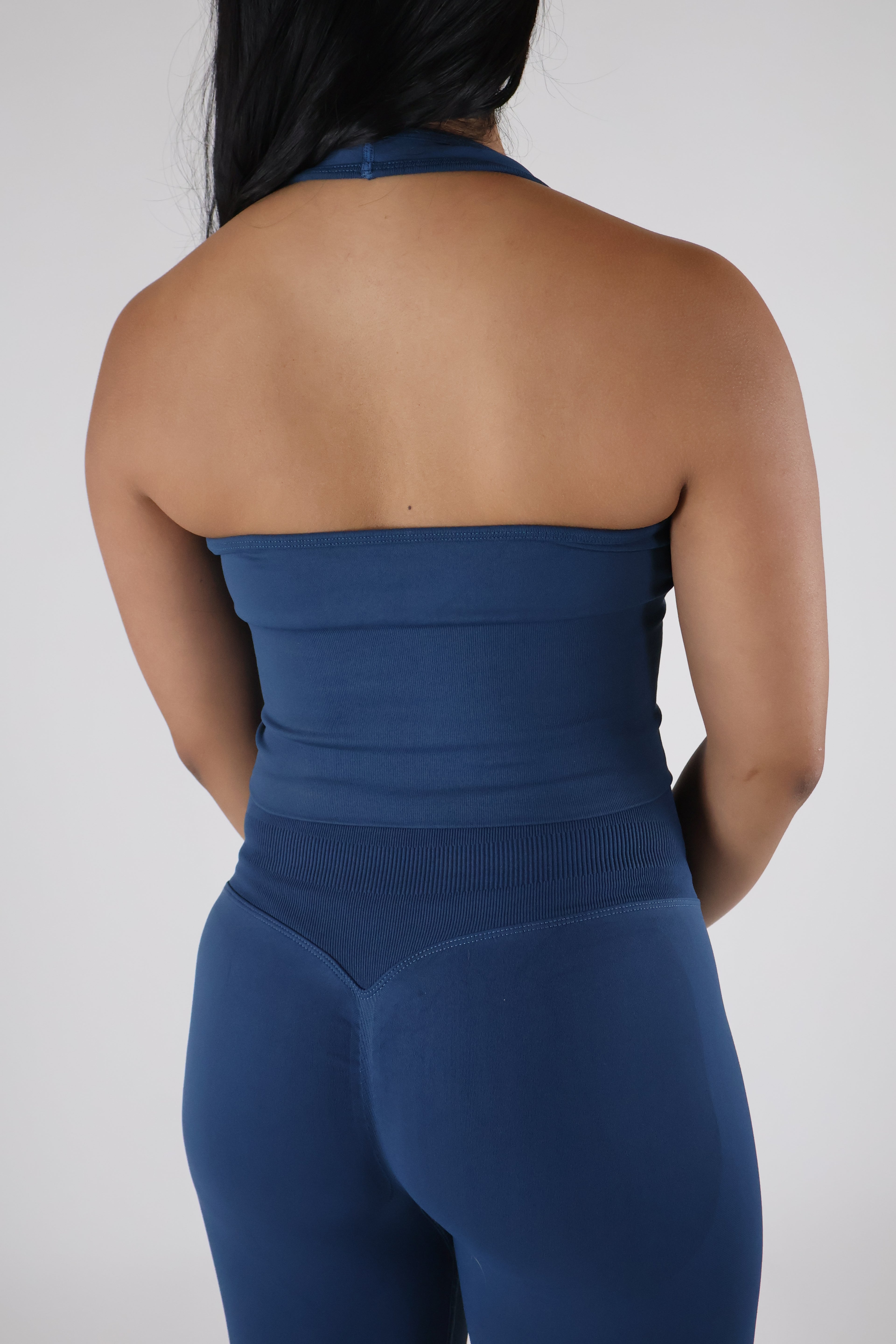 SculptLift Halter Tank - Cosmic Blue