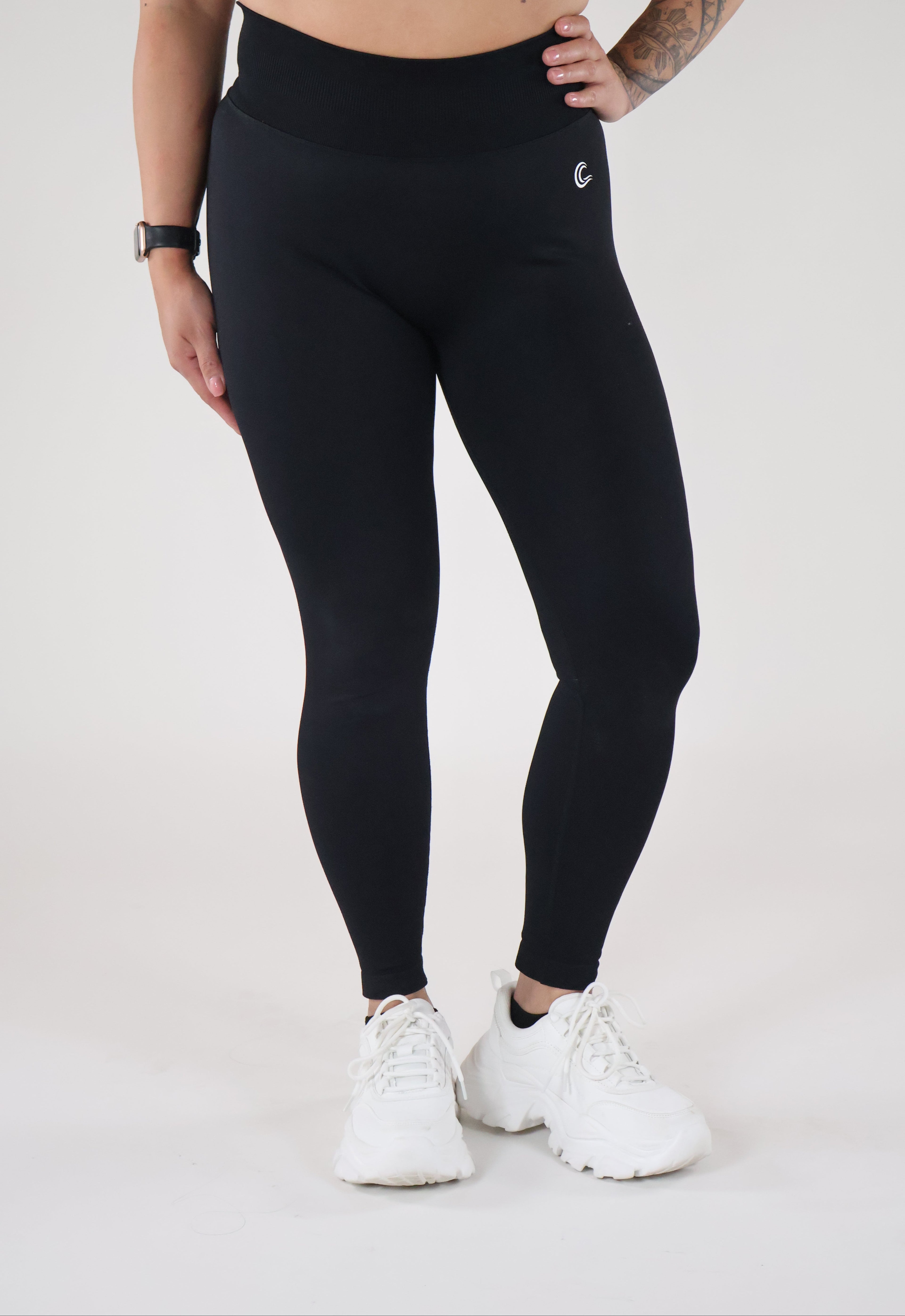 SculptLift Seamless Leggings - WAVE Black