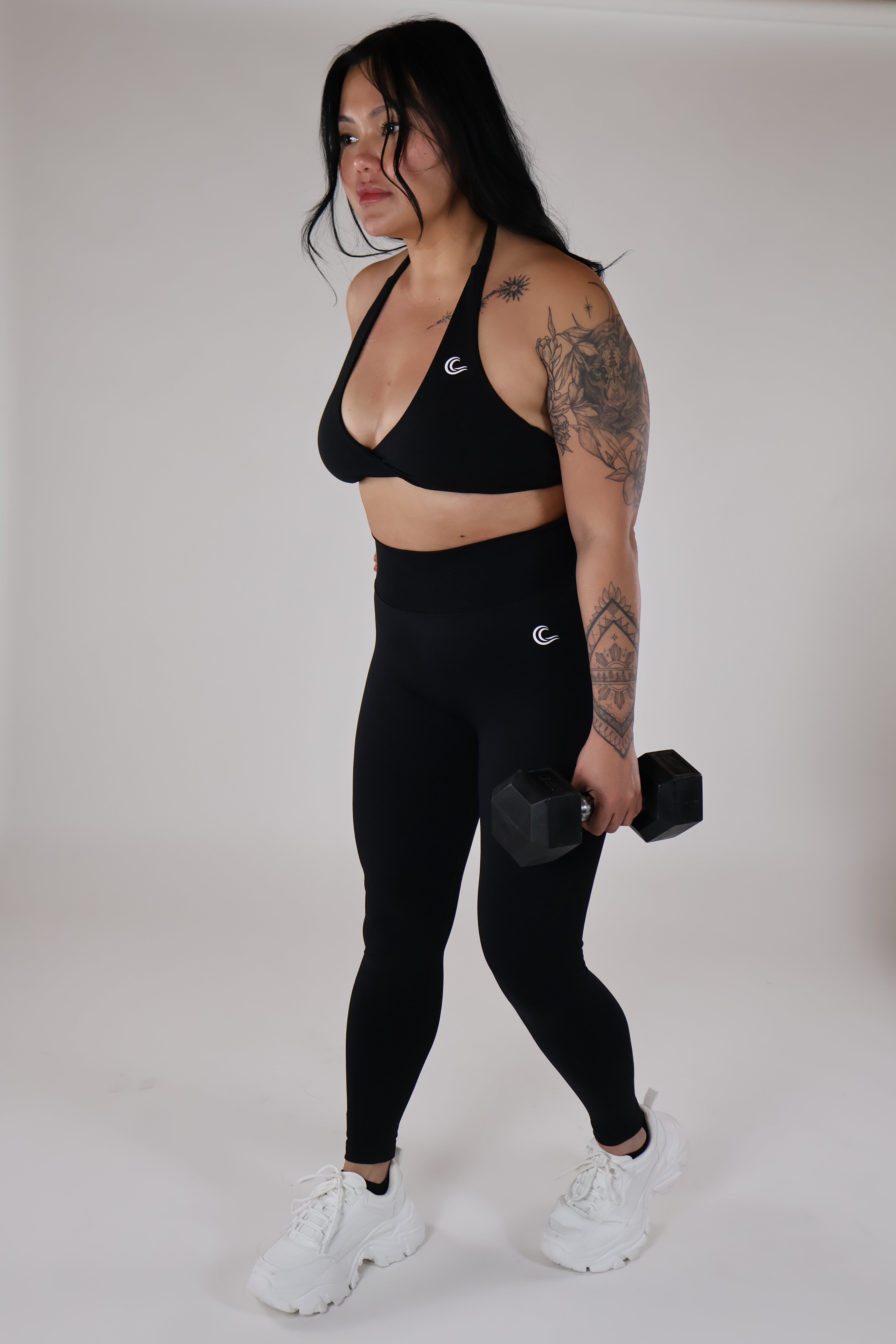 SculptLift Seamless Leggings - WAVE Black