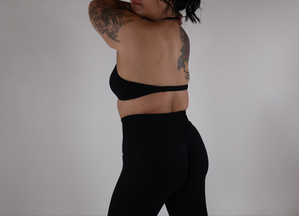 SculptLift Twist Halter Bra - WAVE Black