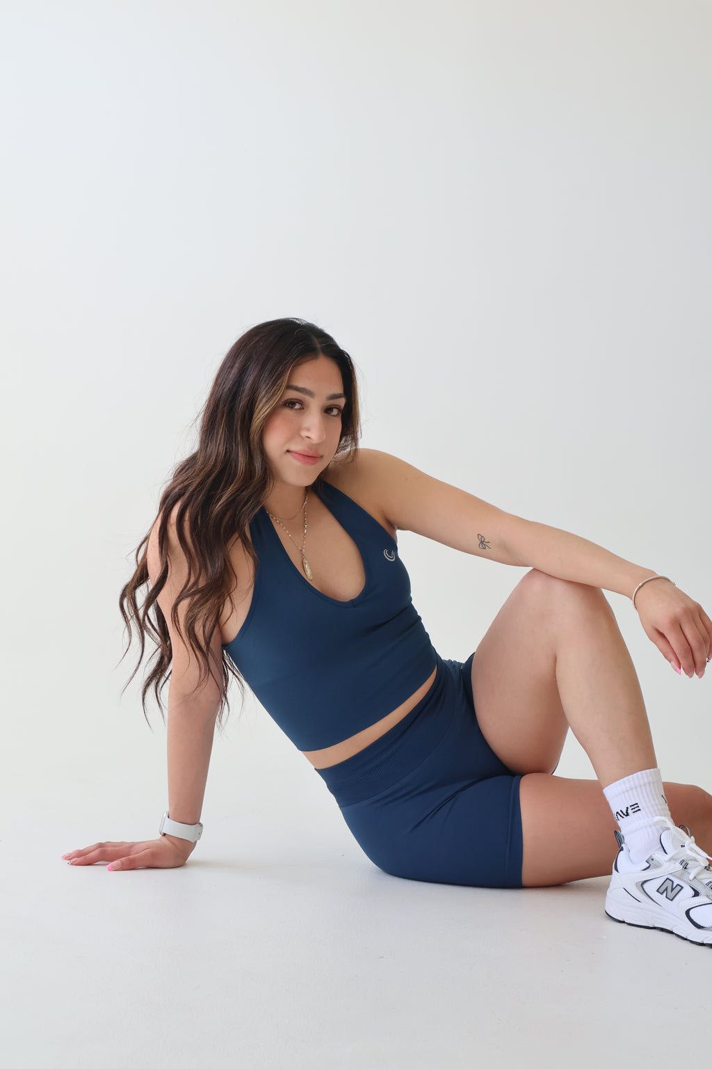 SculptLift Halter Tank - Cosmic Blue