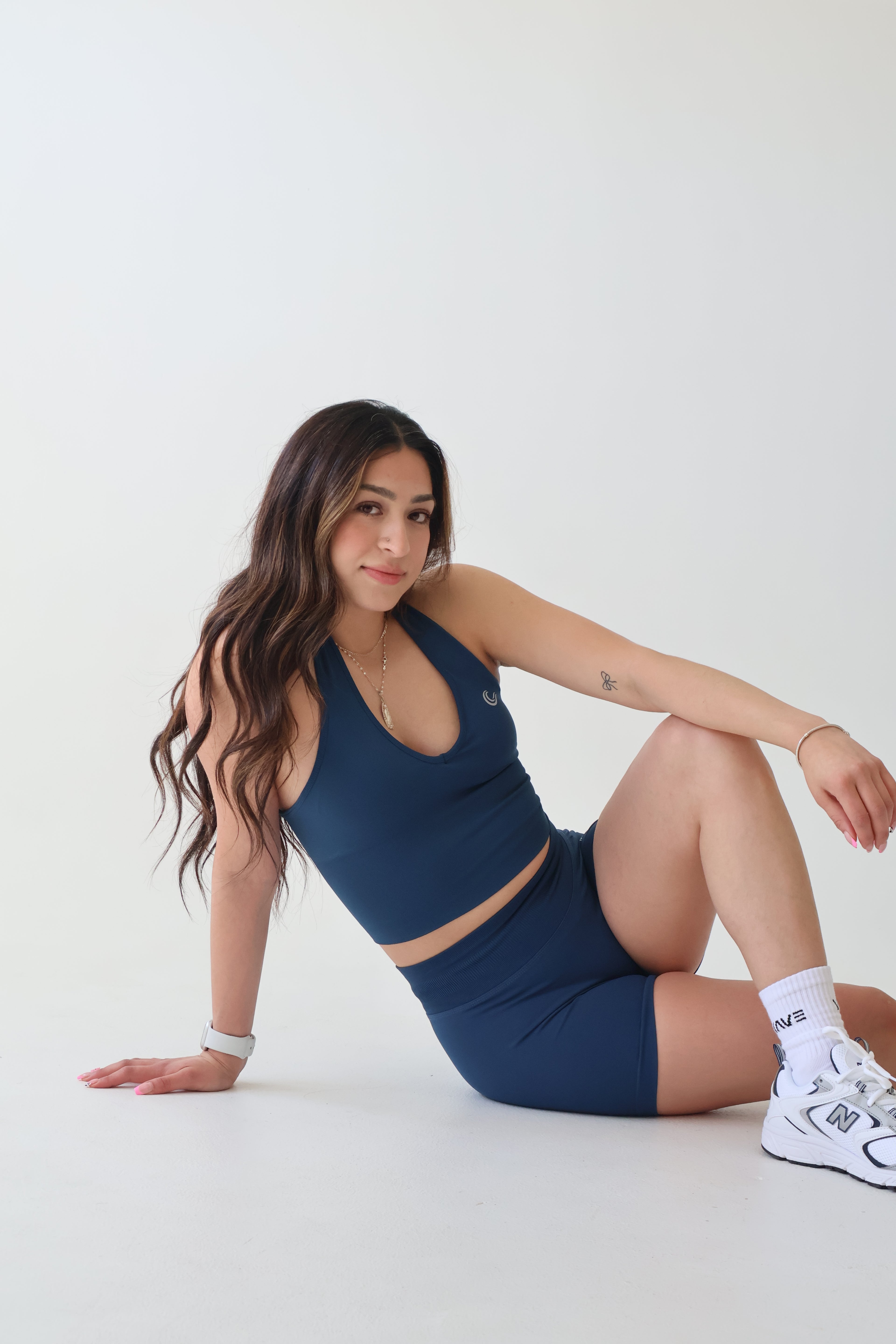 SculptLift Halter Tank - Cosmic Blue