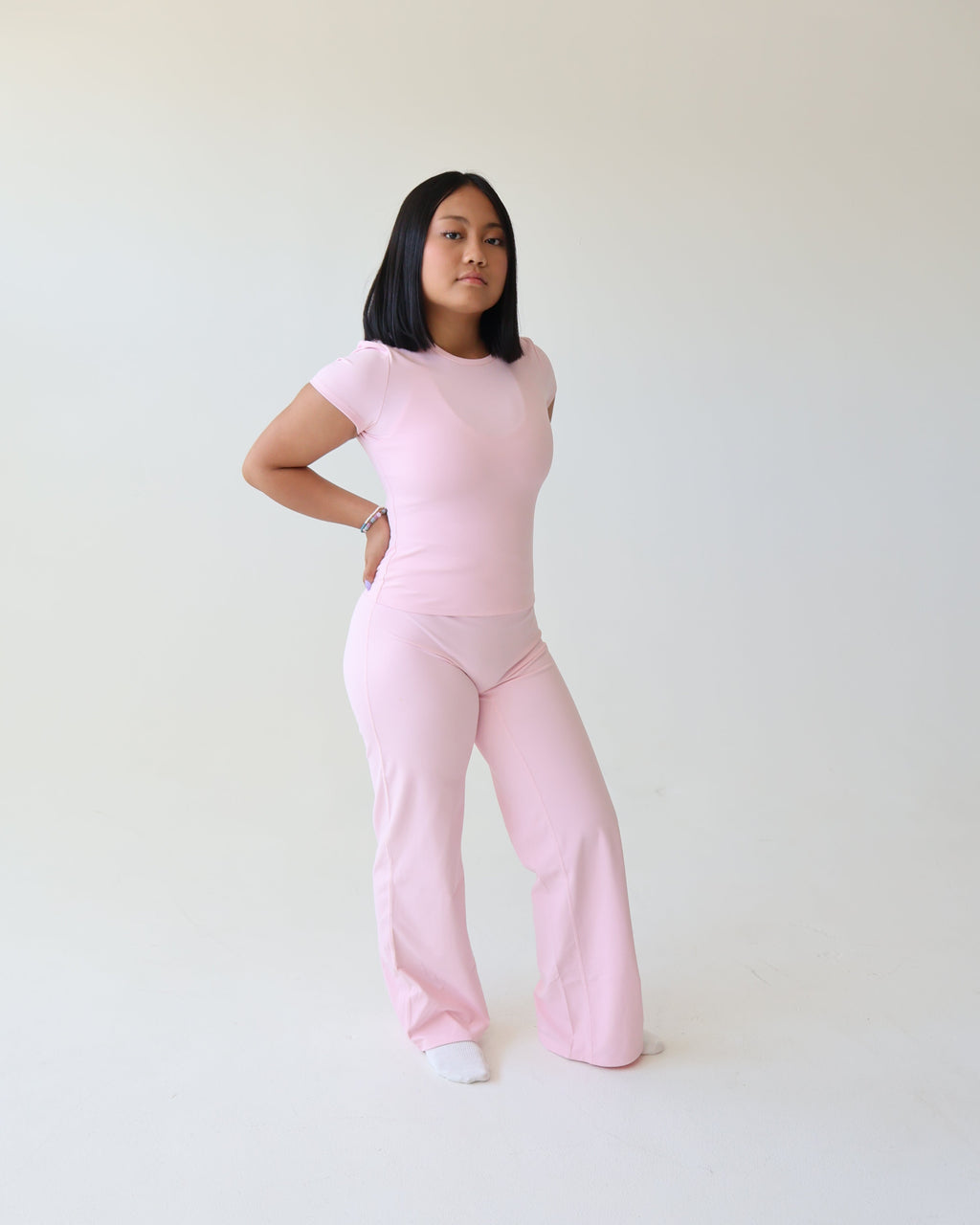 WAVE Motion™ Straight Leg Pants - Ballet Pink