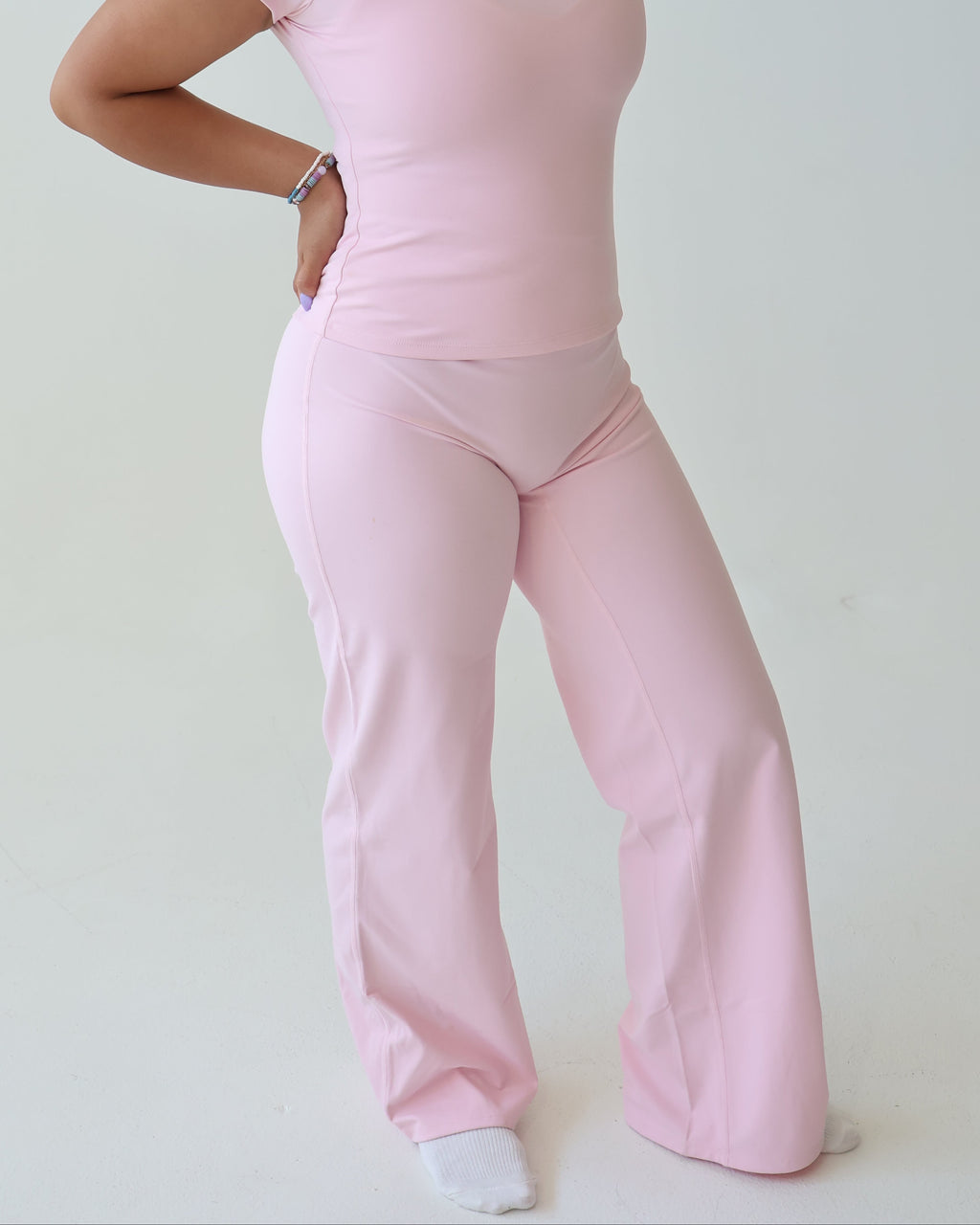 WAVE Motion™ Straight Leg Pants - Ballet Pink