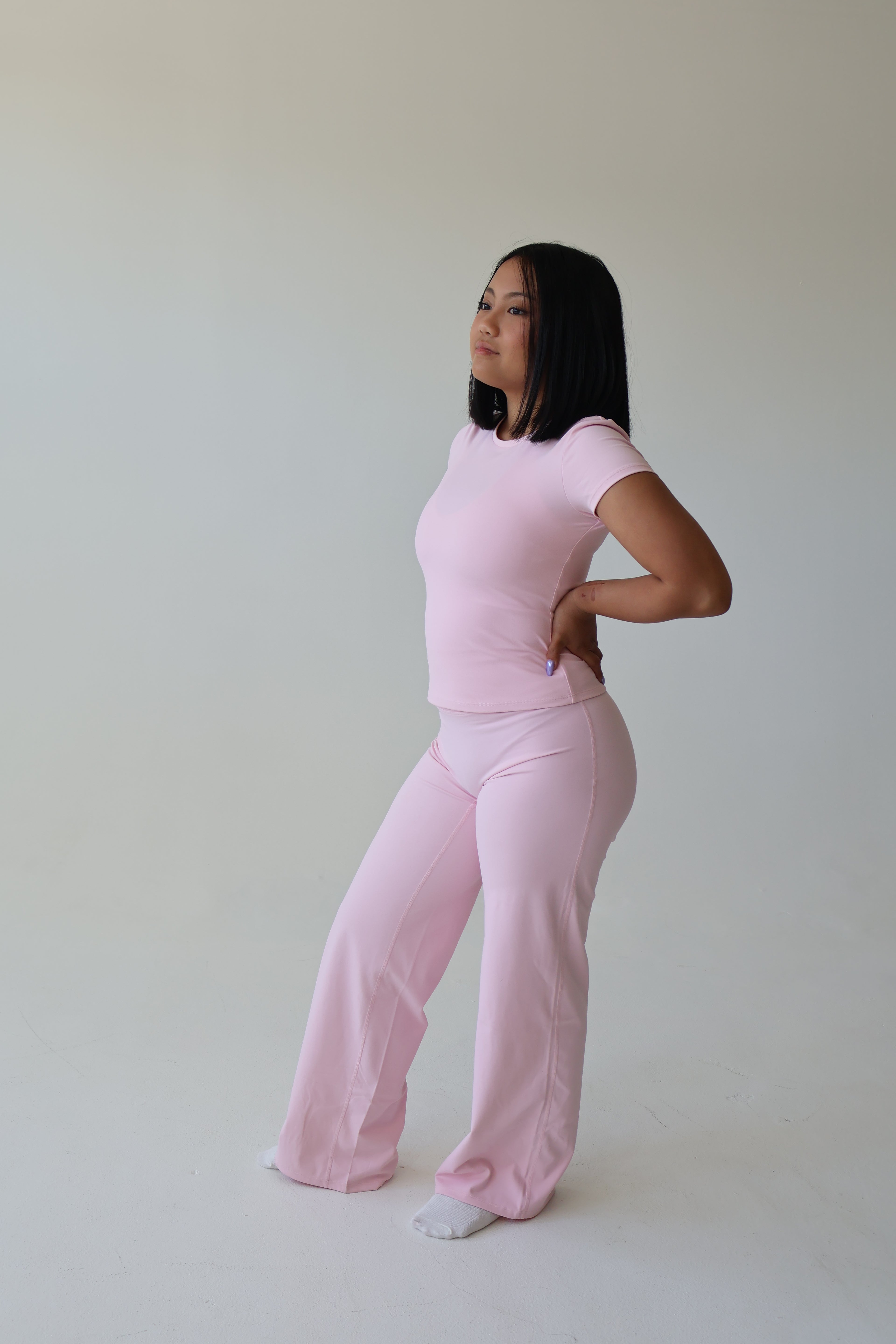 WAVE Motion™ Seamless Compression Tee - Ballet Pink