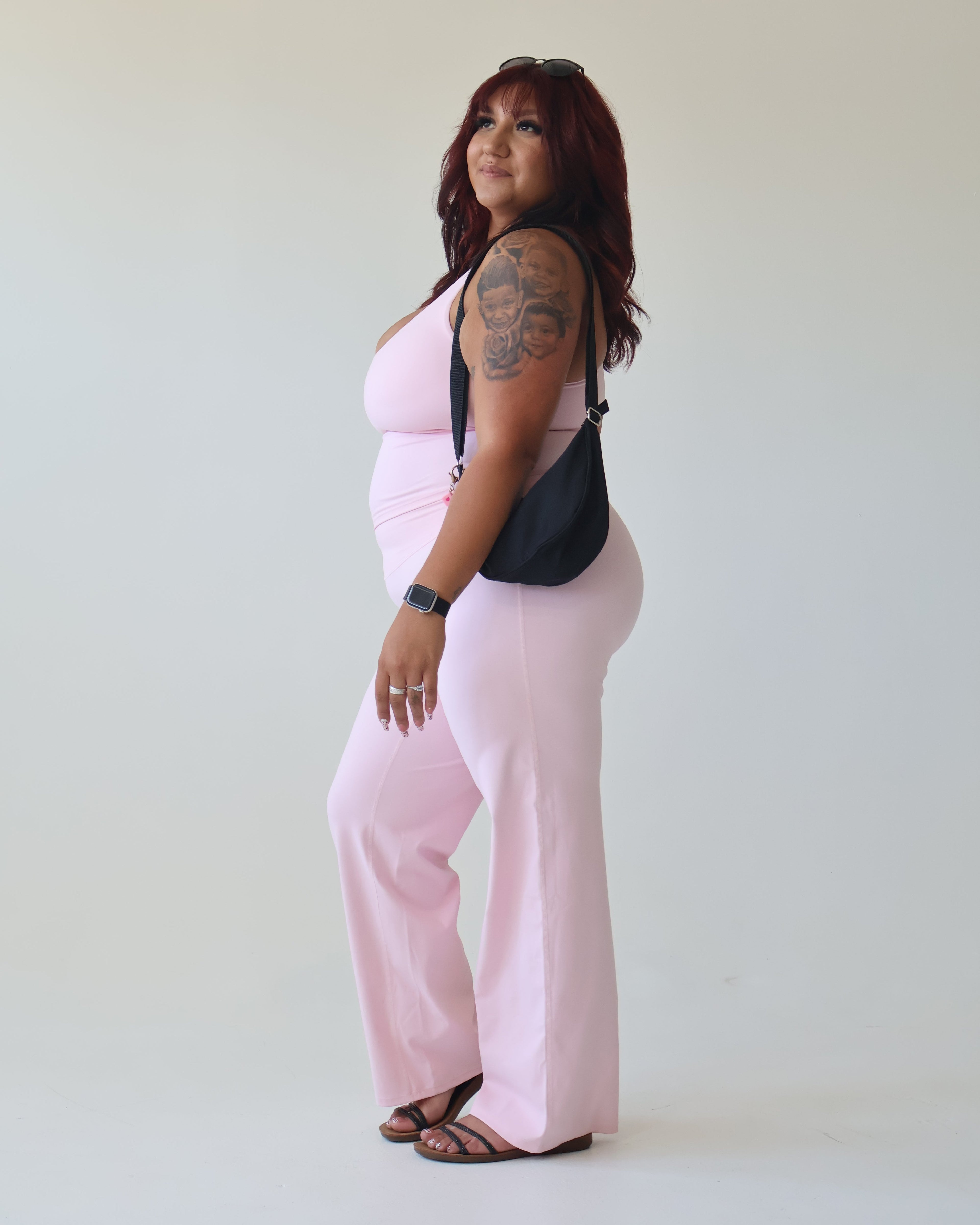 WAVE Motion™ Straight Leg Pants - Ballet Pink