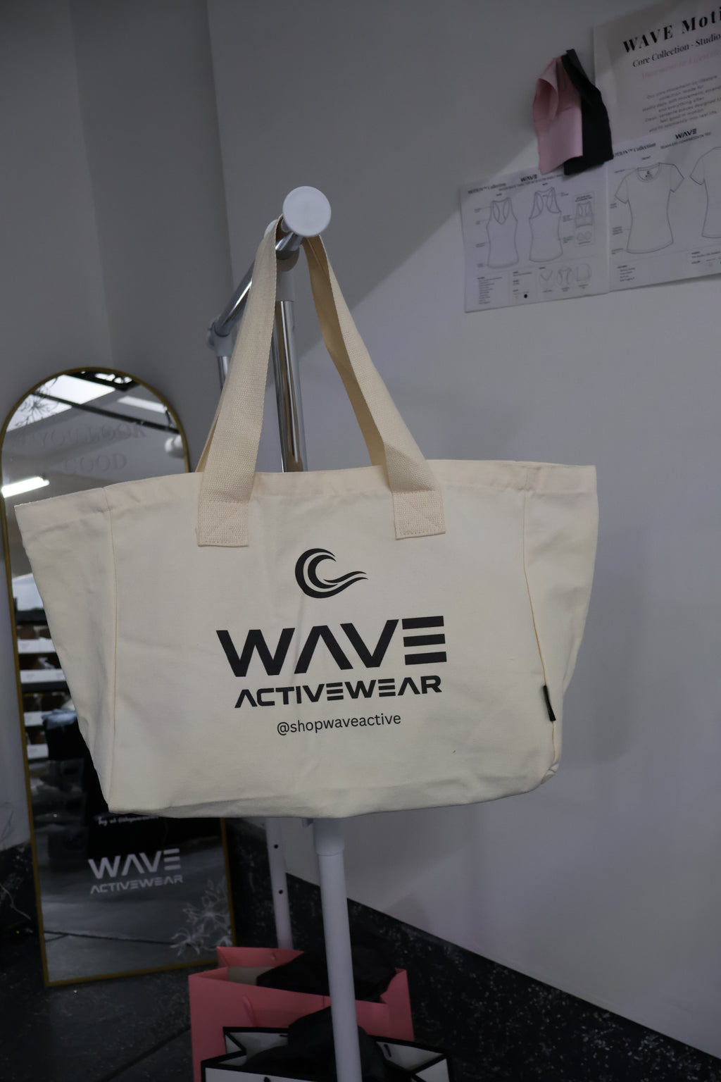 WAVE Oversized Tote Bag
