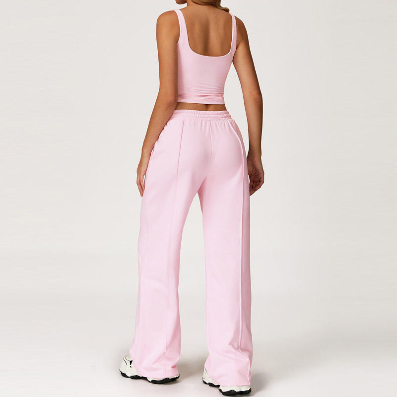 Flow Straight Leg Sweatpants - Blush Pink