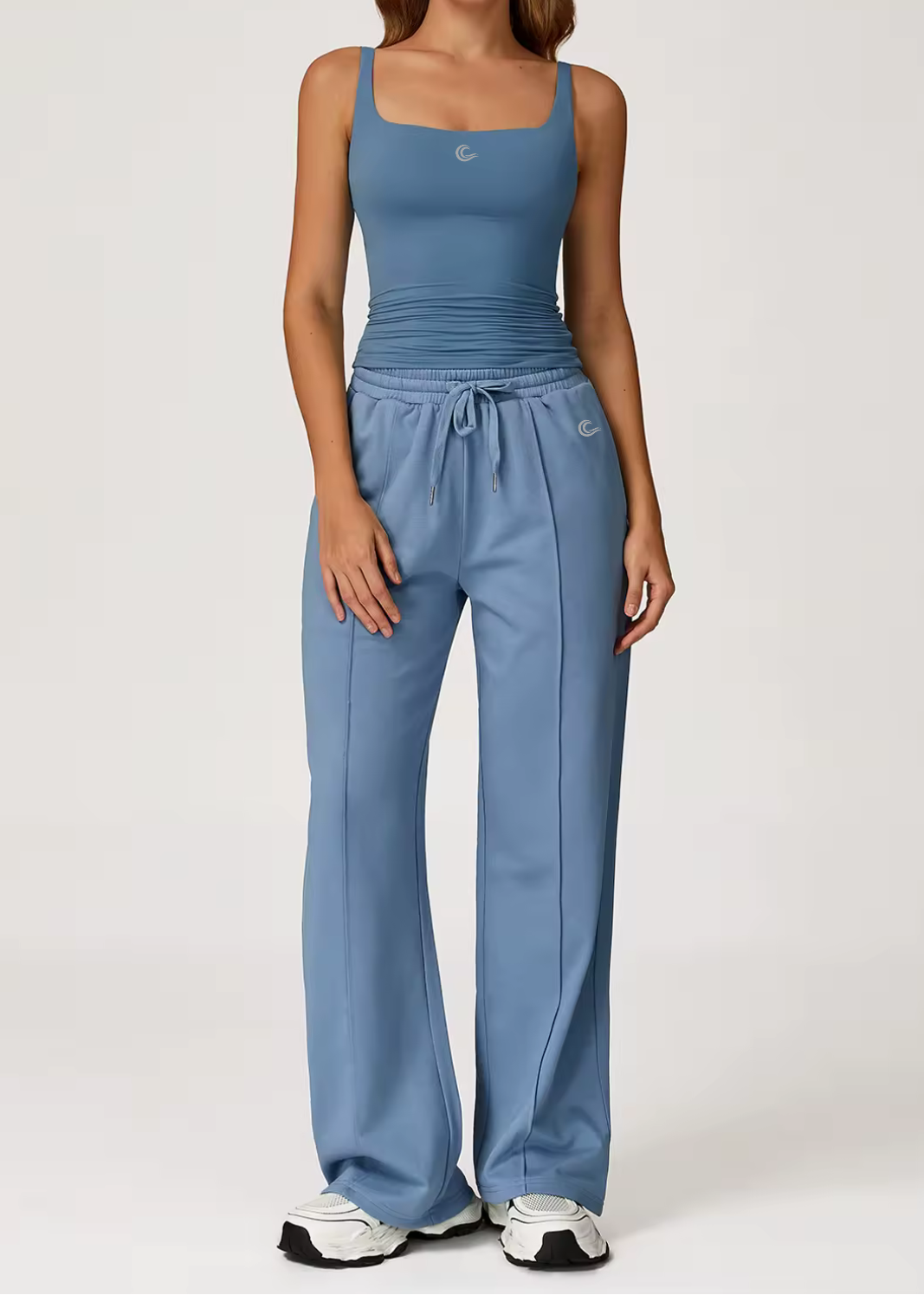 Flow Straight Leg Sweatpants - Powder Blue