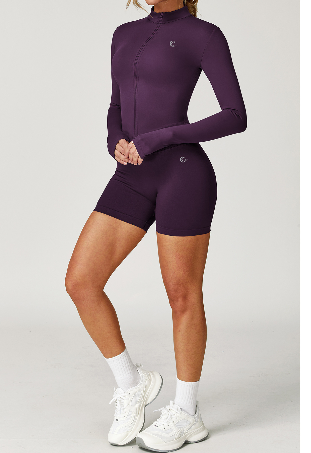SculptLift Zip Jacket - Midnight Plum