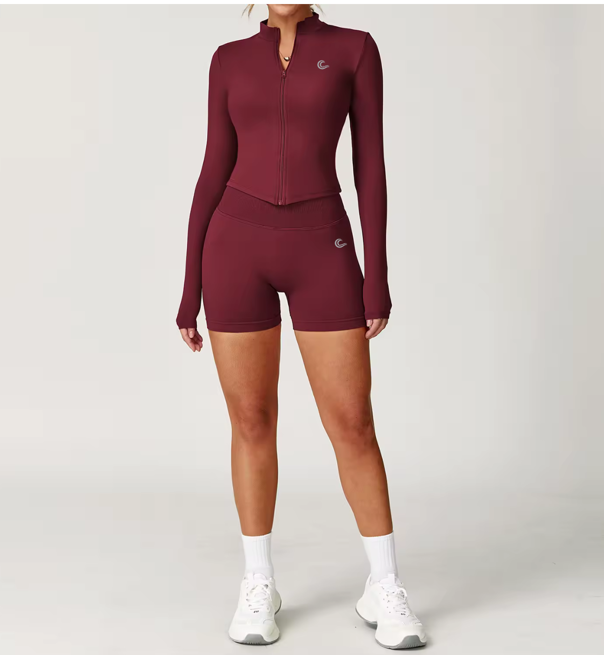 SculptLift Seamless Shorts - Wine Red