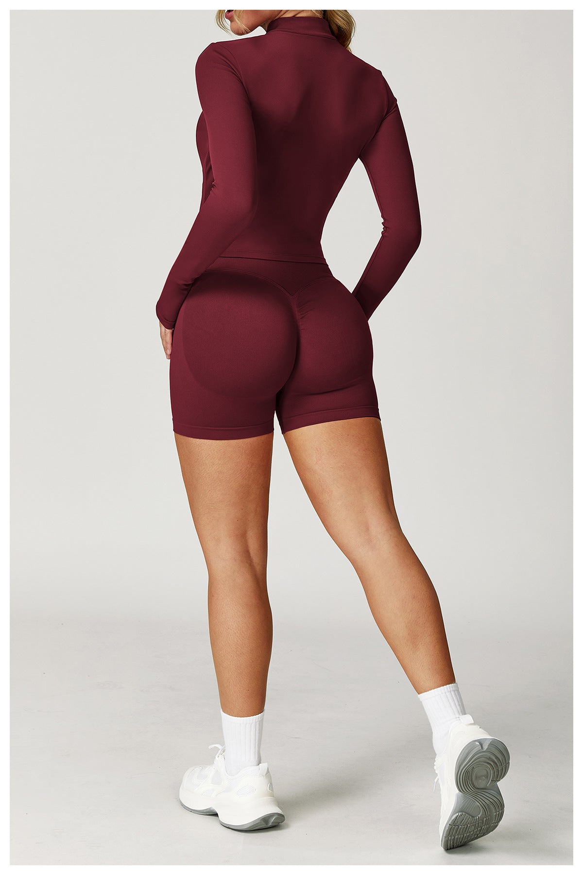 SculptLift Seamless Shorts - Wine Red