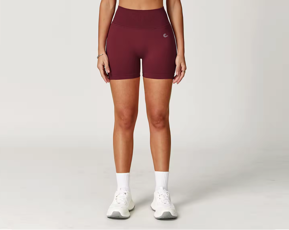 SculptLift Seamless Shorts - Wine Red